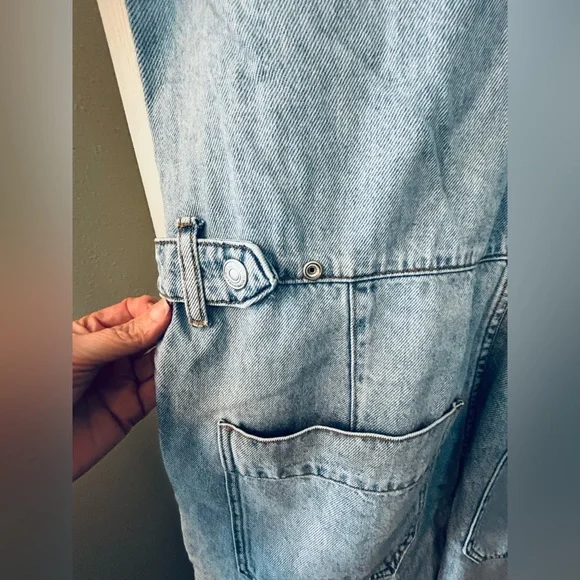 We The Free On The Run Cropped Coverall - Light Blue - Picture 5 of 7